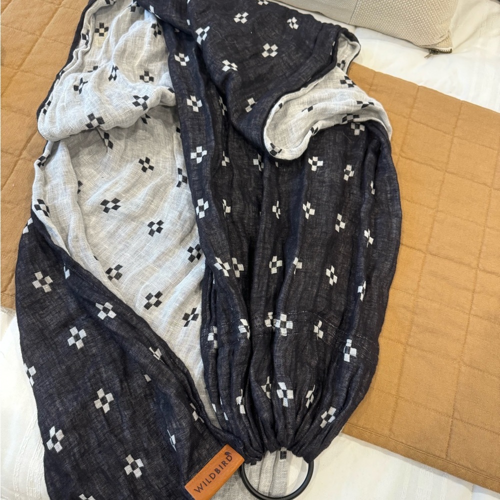 Wildbird Ring Sling - Double sided pattern linen